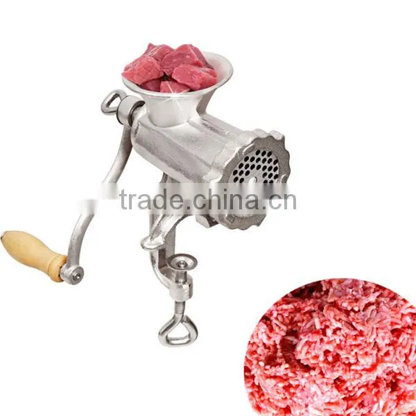 8# Cast Iron Electroplate Tinned Manual Meat Grinder Machine Hand Operate Meat Mincer photo-2