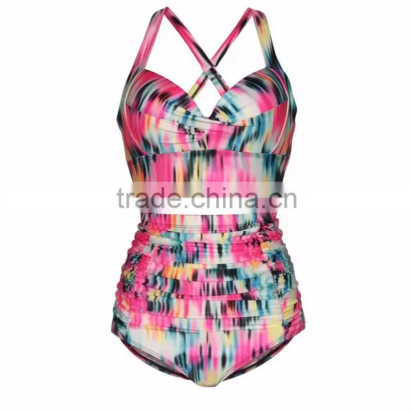 Plus Size Sexy Open Girl Monokini Swimwear photo-3