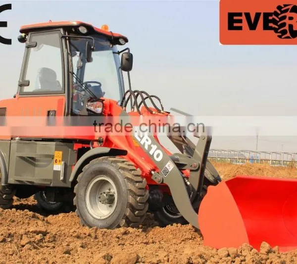 Everun New ER10 Small Wheel Loader CE Certificated With Snow Bucket/snow Blade photo-2