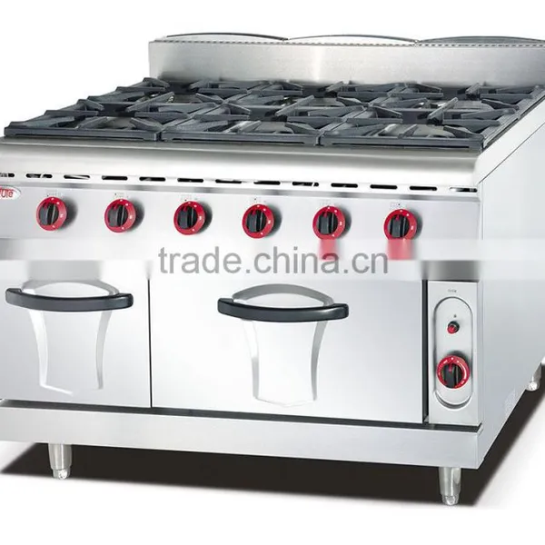Restaurant Hotel 8 Burner Gas Range With Oven,commercial Gas Range Definition(ZQW-889-8) photo-2