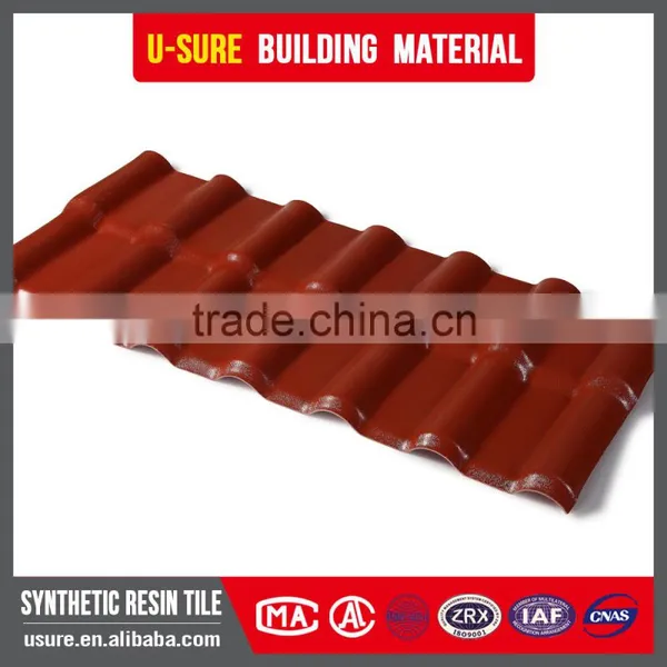 Lasting Color Plastic Spanish Style Synthetic Resin Roof Tile photo-2