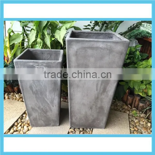 Not Coated Egg Shape High-quality Fiberglass Flower Pot Wholesale photo-2