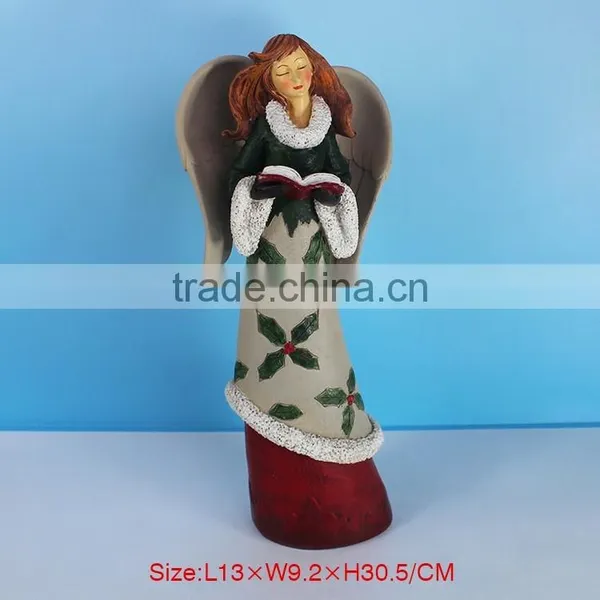 Resin Winged Guardian Angel Statue photo-2
