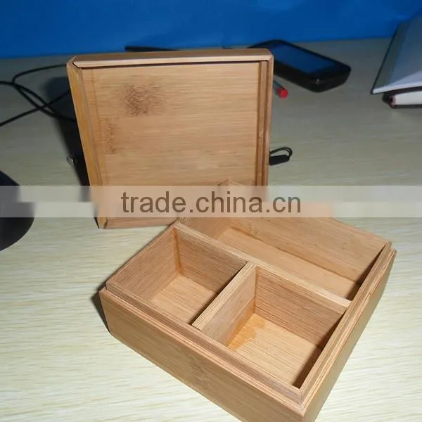 Customize Upscale Square Bamboo Ornaments Storage Box, Crafts Storage Package Boxes photo-3