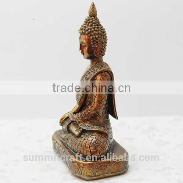 Resin Indoor Buddha Figurine Thai Gold Buddha Statues photo-2