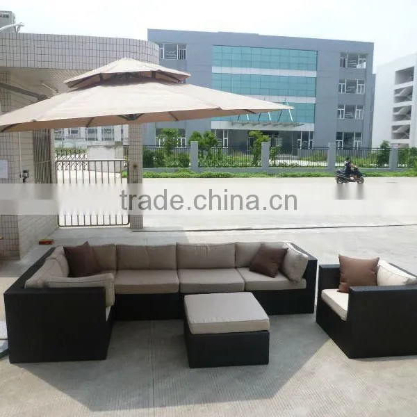 Outdoor Aluminium Furniture Cheap New Design Living Room Sofa Set Olyester Rattan photo-3