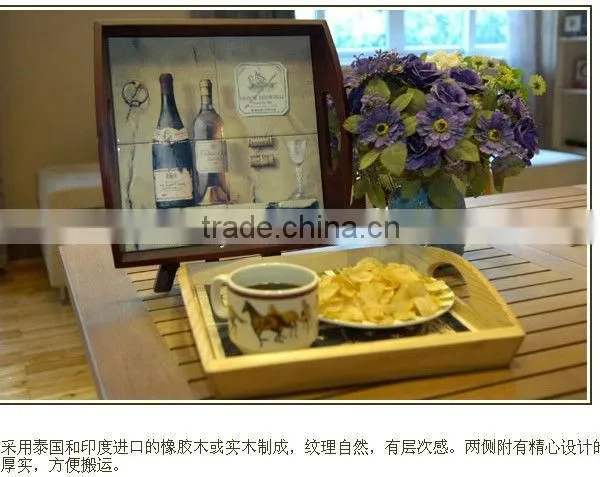 Kitchen Furniture Wood Tray Wooden Food Tray photo-3