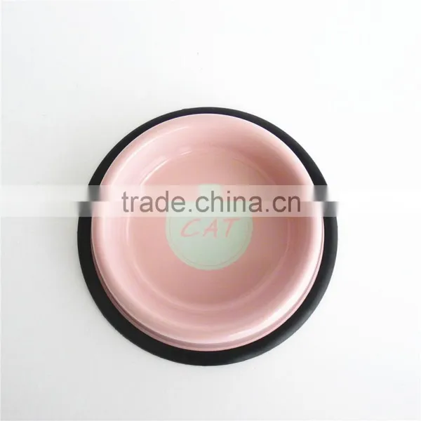 Carbon Steel With Powder Coated Food/Water Serving Cat Feed Pet Bowl photo-5