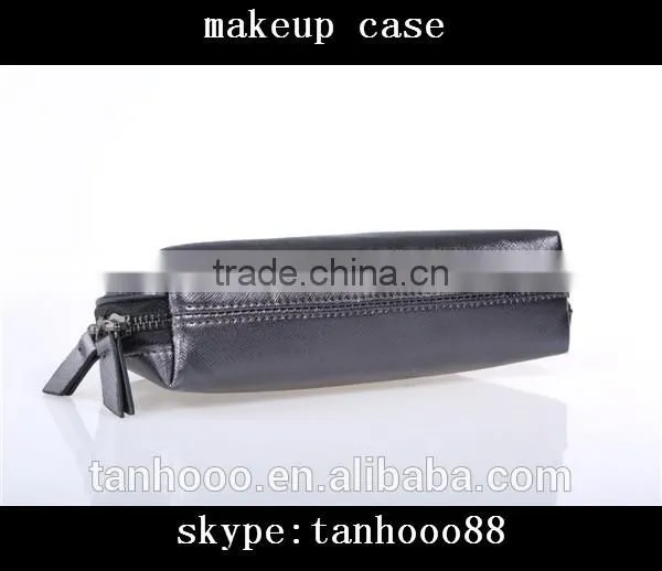 Fashion Style Black Shell Shape Leather Makeup Bags Cases photo-3