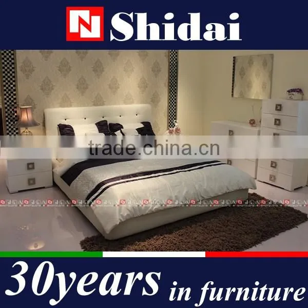 New! 6 Piece Queen Size White Modern Platform Bed Room Furniture Bedroom Set photo-2