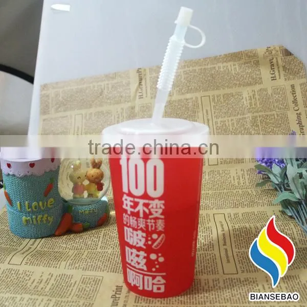 Sedex SMETA 4 Pillars Factory Cheap Plastic Tumbler With Straw Lid photo-2