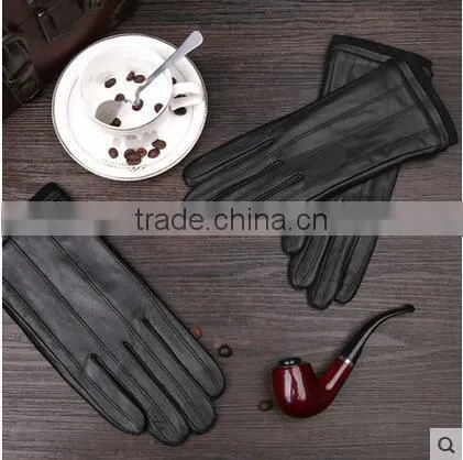 Hot Selling Men's PU Waterproof Leather Gloves