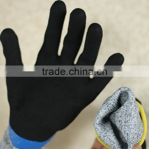 NMSAFETY Nitrile Coated Anti Slip and Cut Resistant Hand Gloves photo-2