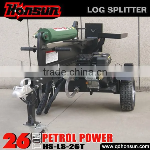 With 18 Months Warranty CE Approved Briggs&Stratton Lifan Petrol Engine Industrial Hydraulic 26t Log Splitter Tractor Pto
