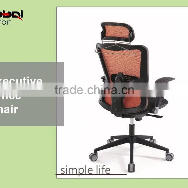 Executive Office Furniture Swivel Armchair, Headrest Adjustable Mesh Computer Chair photo-5