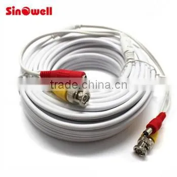 CCTV Cable18m White Color BNC DC Video Power photo-2