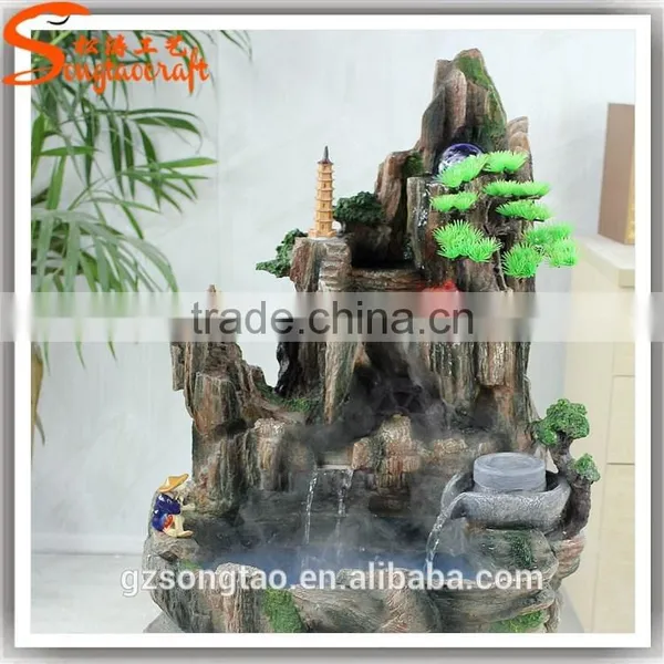 Outdoor Customized Fiber Glass Artificial Rockry Fountain Artificial Rockry Project Fountain for Sale photo-4