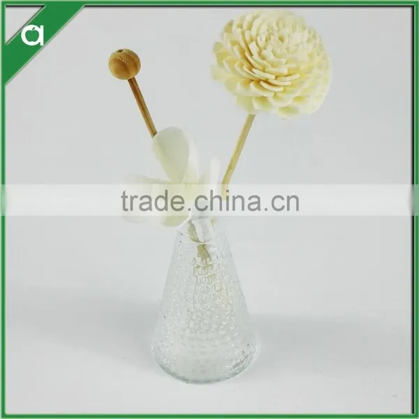 Engraved Triangle Glass Bottle for 80ml Reed Diffuser Oil photo-2