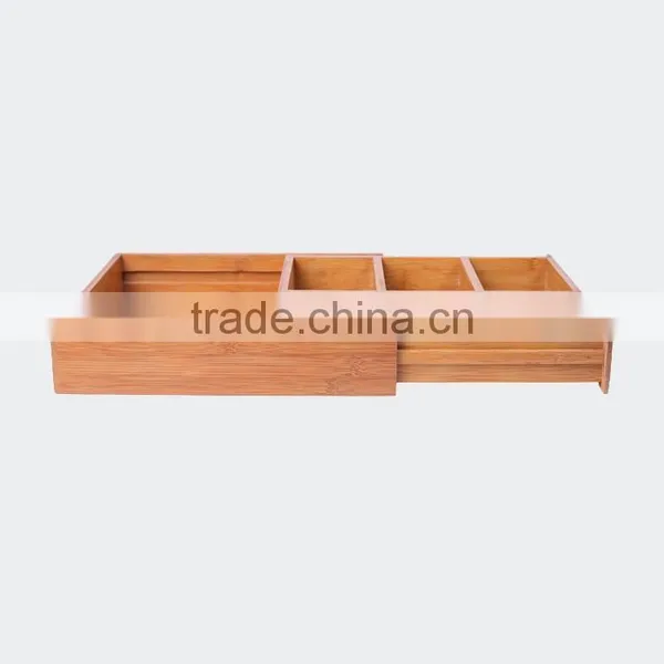 Home Bamboo Small Wooden Drawer Storage Box