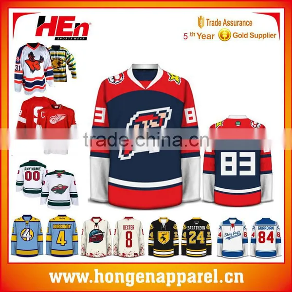 Top Quality Uniform Custom Funny Hockey Jersey photo-2