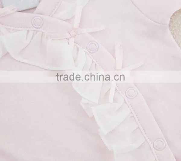 Hot Sale Baby Soft 100% Cotton Spring Autumn Winter Light Pink Newborn Baby Sleeping Bag photo-3