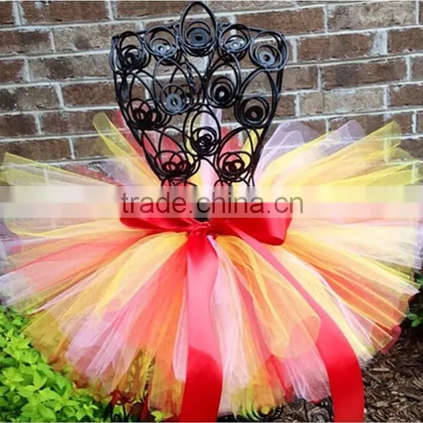 Fashion Rainbow Tutu Skirt for Girls New Design Fluffy Baby Skirt Pettiskirt for Wholesale photo-5
