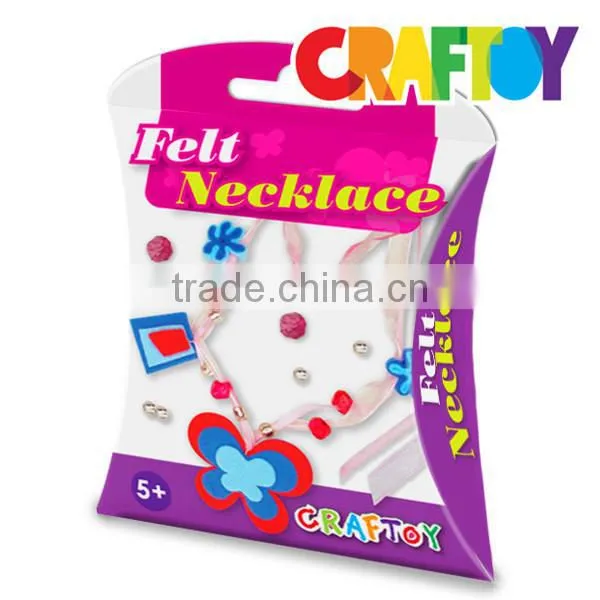 OEM Educational Toy Make Your Own Felt Jewelry Necklace Butterfly photo-2
