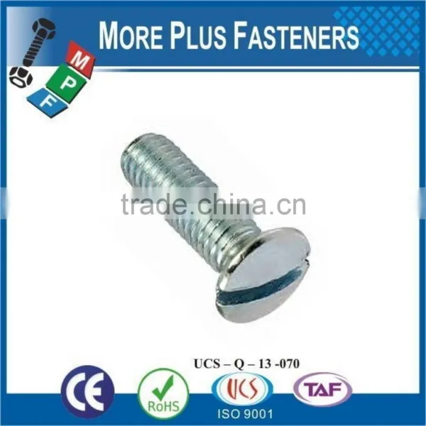 Made in Taiwan ISO 2010 Slotted Raised Countersunk Oval Head Machine Screw DIN 964 photo-3