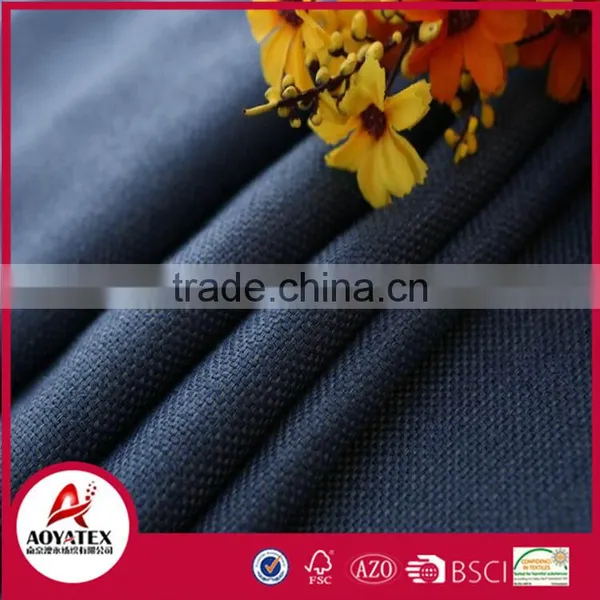 Polyester-cotton Fabric Blackout Window Curtain With Dark Blue photo-6