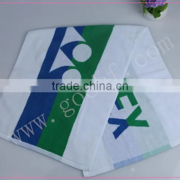 100% Cotton Excellent Absorbency Yarn Dyed Jacquard Sports Towel photo-3