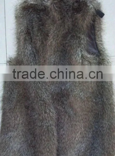 Long Peacock Fur Vest