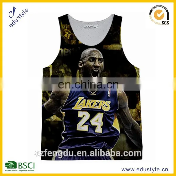 2015 New Mens Tank Top Wholesale Sublimation Tank Top/custom Gym Tank Top photo-5