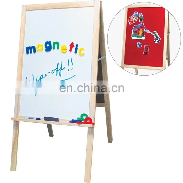 Hot Sale Kids Easel Magnetic Drawing Stand Board in Wood photo-5