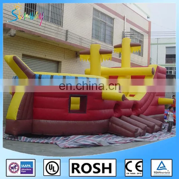 SUNWAY pirate ship tarpaulin for slide giant , inflatable slide , toys inflatable from China manufacturer