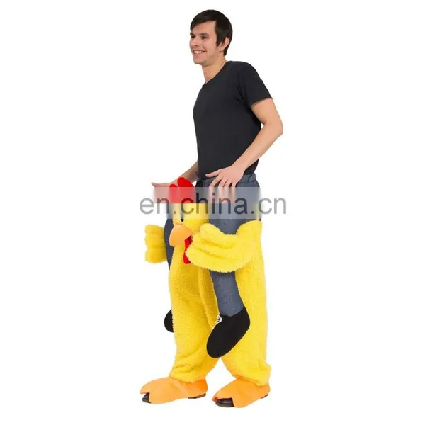Funny Piggyback Shoulder Ride Pick Me Up Chicken Costume photo-3