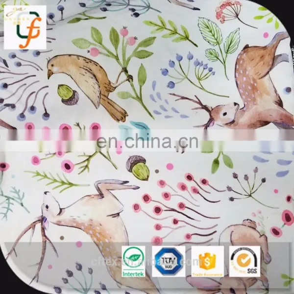 100% Polyester Printed Knitting Brush Fabric