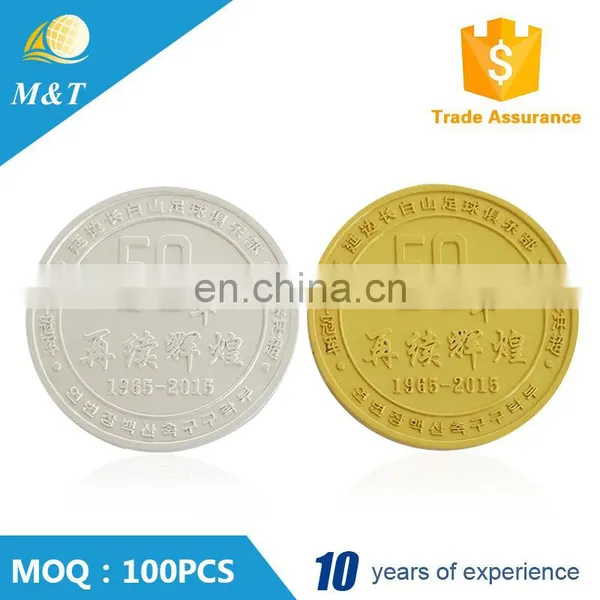 Wholesale Cheap Hot Selling Custom Metal Football Club Coins photo-2