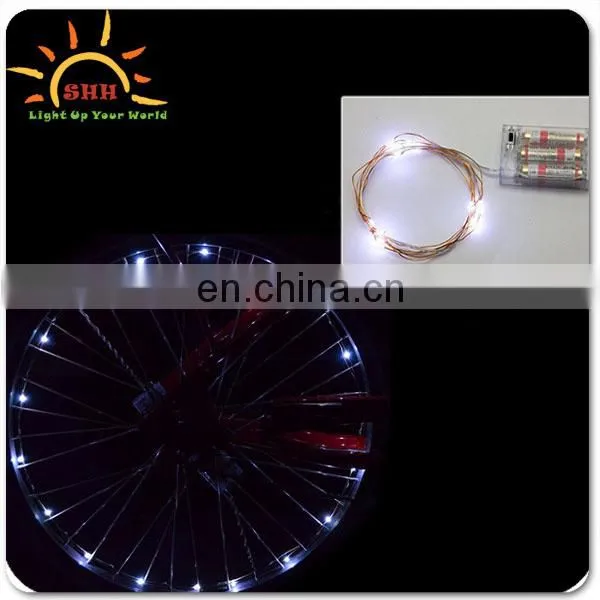 LED Tire Colorful Lights for Bikes and Cars Valve Cap/New Design Bicycle Wheel Led Flash String Lights 2M photo-5
