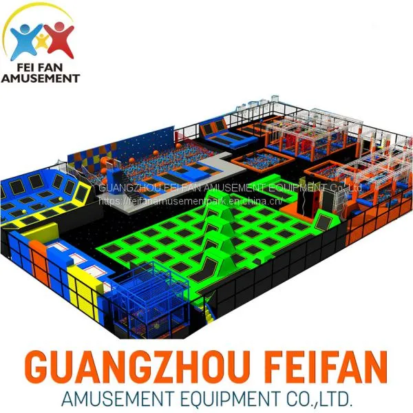 Large Safety Net Indoor House Trampoline Park Prices for Kid photo-3