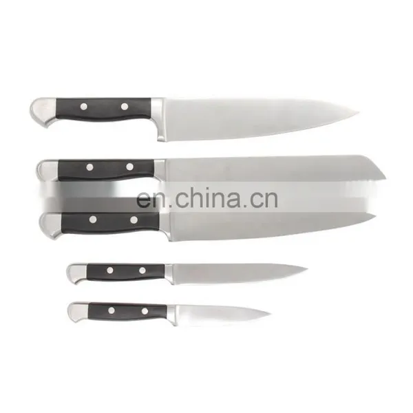 Latest Designs Pakka Wood Handle 5 PCS Knife Set Kitchen photo-2
