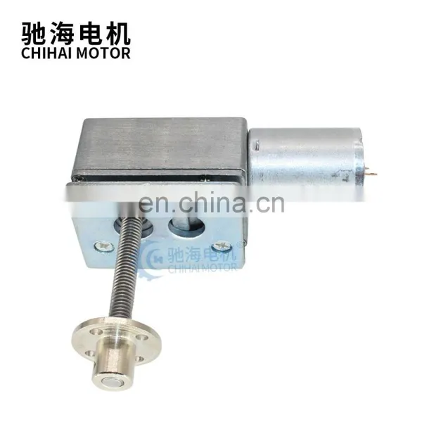 ChiHai Motor CHW4632-370 Permanent Magnetic Worm Reducer Motor Power off Self-locking Threaded Shaft Nut With Mounting Bracket photo-5
