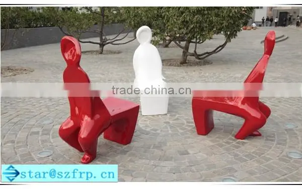 Fiberglass Outdoor Park Corrosion-resistant Chairs photo-2
