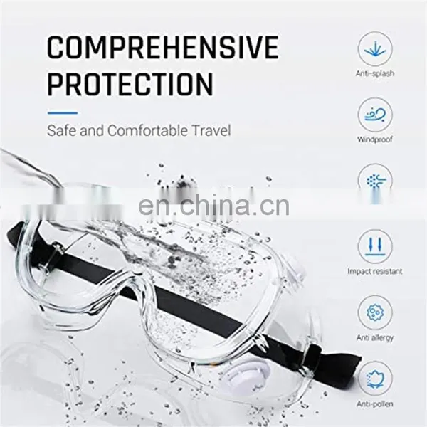 High Quality ANSI Z87.1 Eye Protection Chemical Anti Fog Splash PVC PC Safety Eyewear Protective Glasses Safety Goggles photo-2
