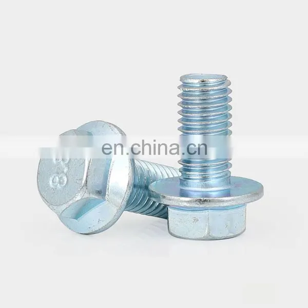 Indented Hex Washer Head Serrated Bolt Flange Bolt M5 M6 M8 M10 photo-3