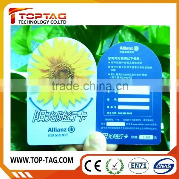 Iregular Cute Animal Shape Pvc Plastic / Paper Card With Hole Punching photo-2