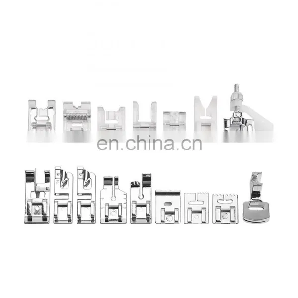 16Pcs Domestic Sewing Machine Accessories Presser Foot Sewing Machine Foot Feet Tube Nylon Foot Feet Kit Set Hem Spare Parts Box photo-2