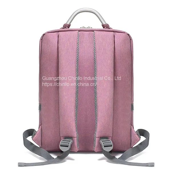 New Fashion Leisure Business Pink Backpack Lightweight Simple Style Travel Backpack Large Capacity Laptop Bag CLG18-201 photo-3