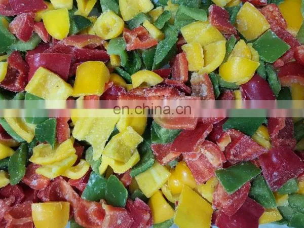 Sinocharm BRC A Approved Frozen Blend Bell Pepper Mix IQF Tri-Color Pepper photo-3