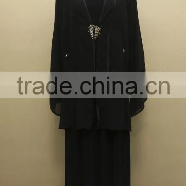 Long Fashion Jewel Two Pieces Long Dress