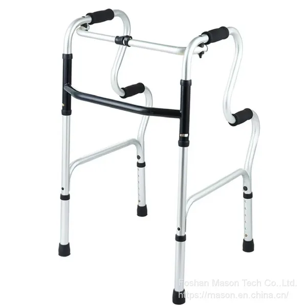 Rollator Walker Folding Lunge Walking Frame Lightweight Aluminium With Wheels photo-2